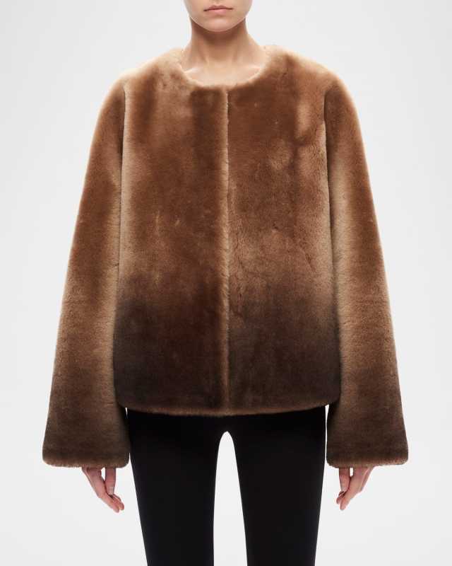 Iris Ombre Shearling Jacket